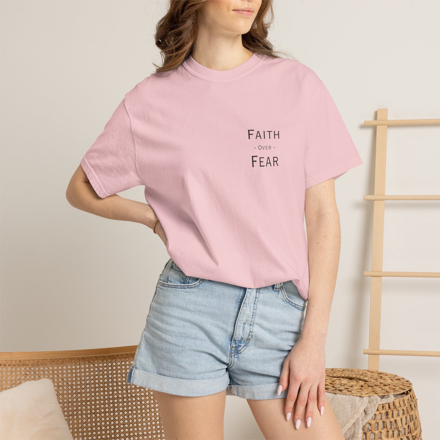 Faith Over Fear T-Shirt — Psalm 56:3 Inspirational Christian Tee