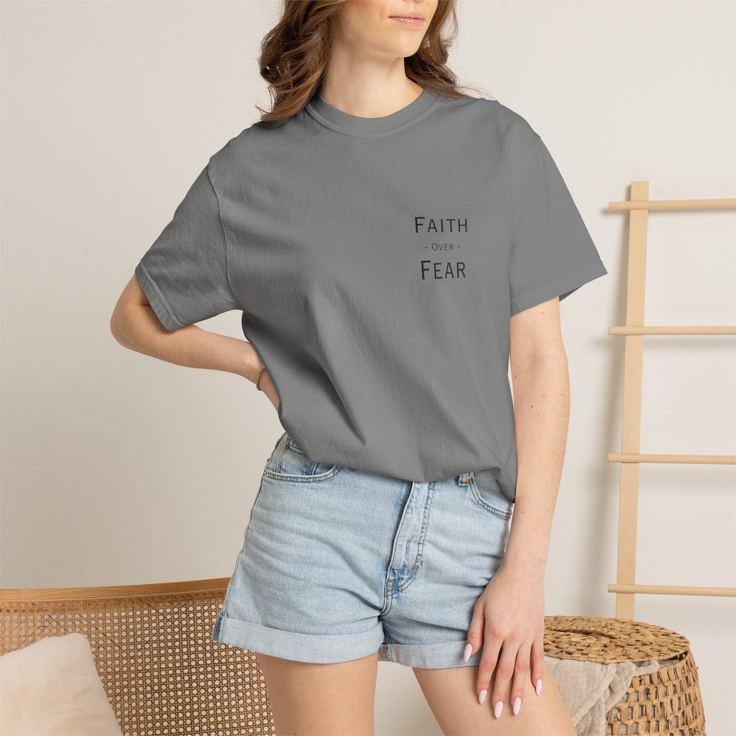 Faith Over Fear T-Shirt — Psalm 56:3 Inspirational Christian Tee