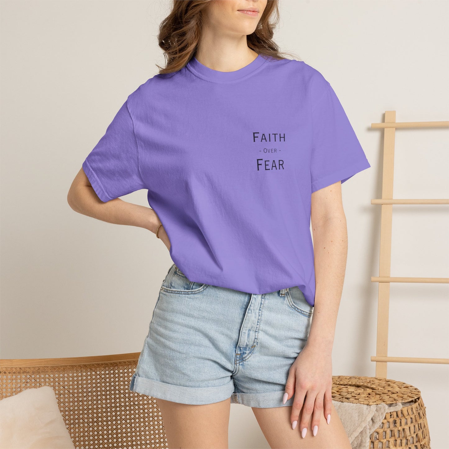 Faith Over Fear T-Shirt — Psalm 56:3 Inspirational Christian Tee