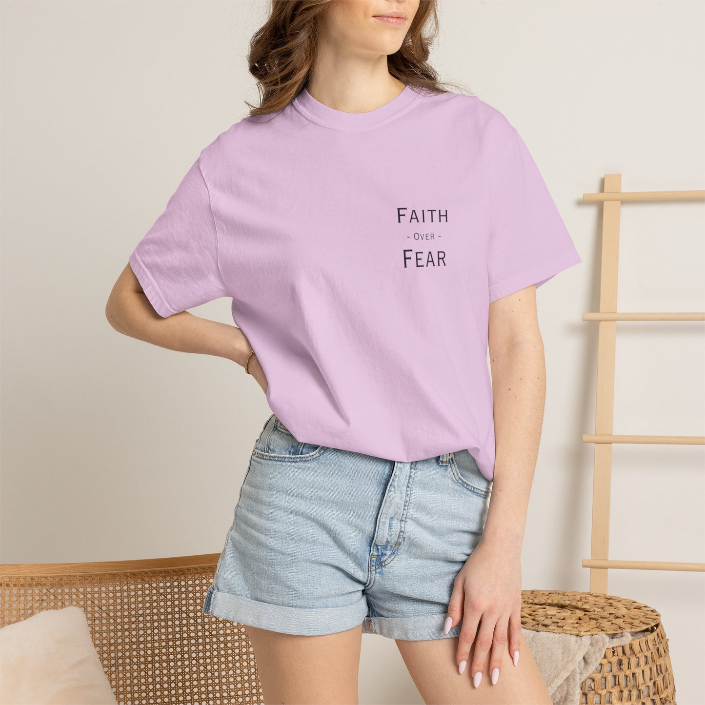 Faith Over Fear T-Shirt — Psalm 56:3 Inspirational Christian Tee