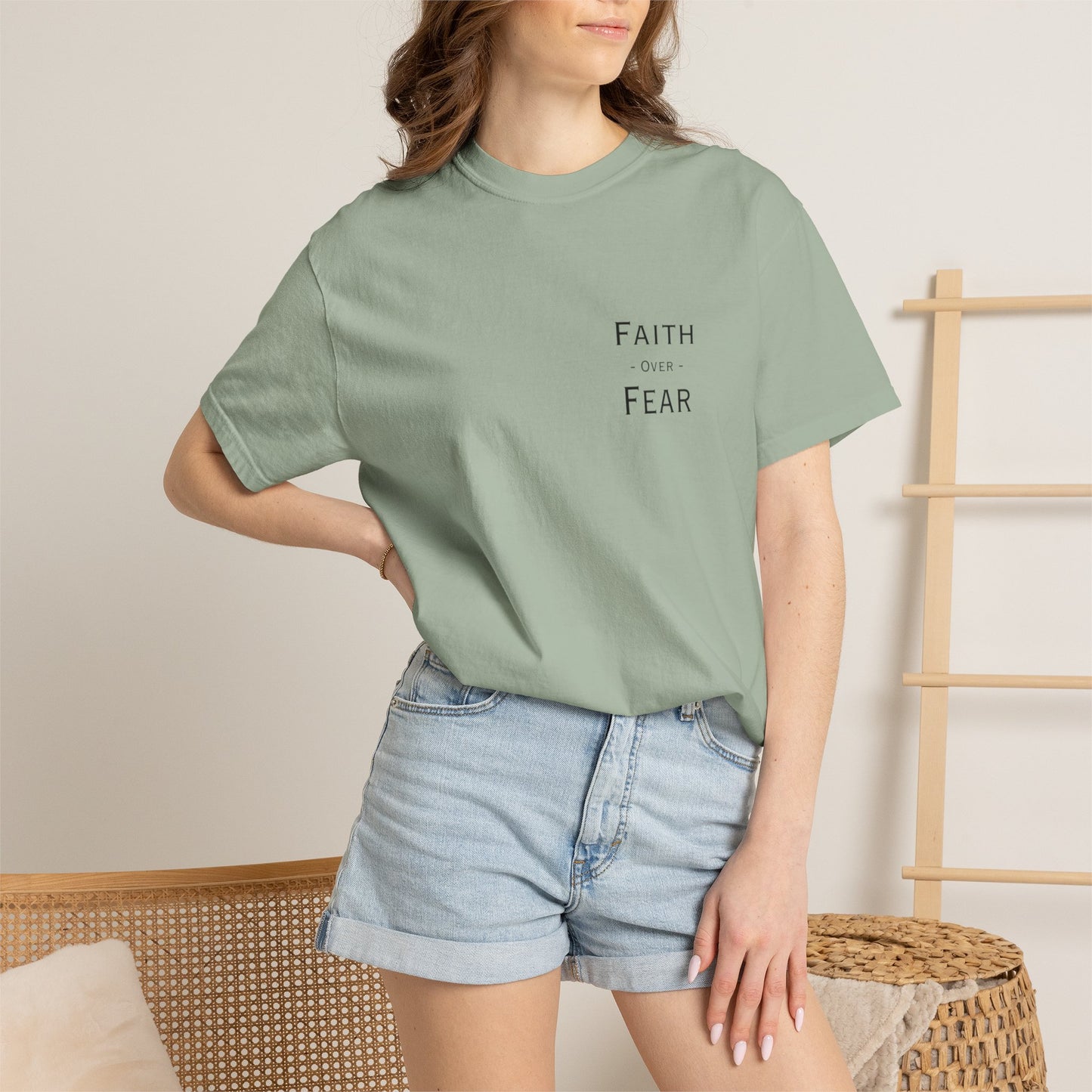 Faith Over Fear T-Shirt — Psalm 56:3 Inspirational Christian Tee