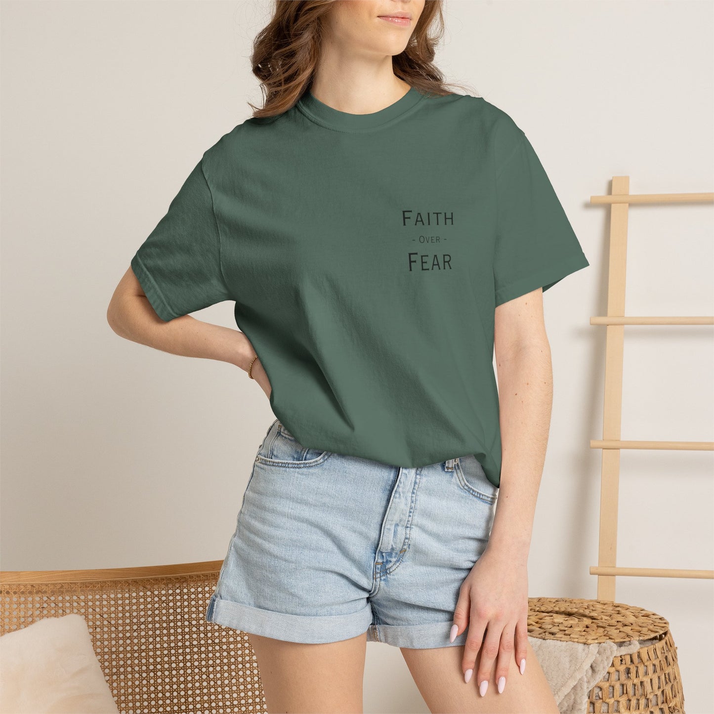 Faith Over Fear T-Shirt — Psalm 56:3 Inspirational Christian Tee