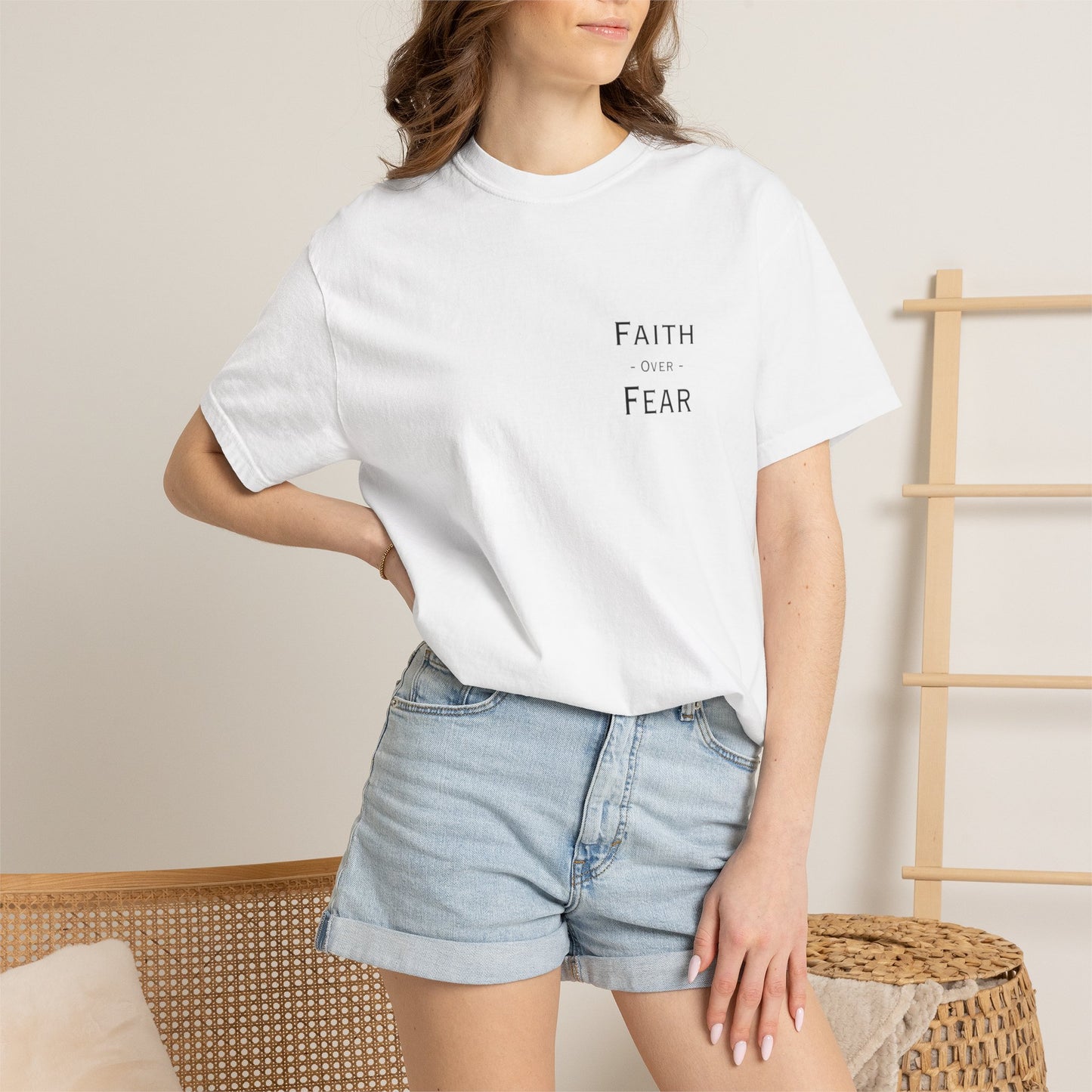 Faith Over Fear T-Shirt — Psalm 56:3 Inspirational Christian Tee
