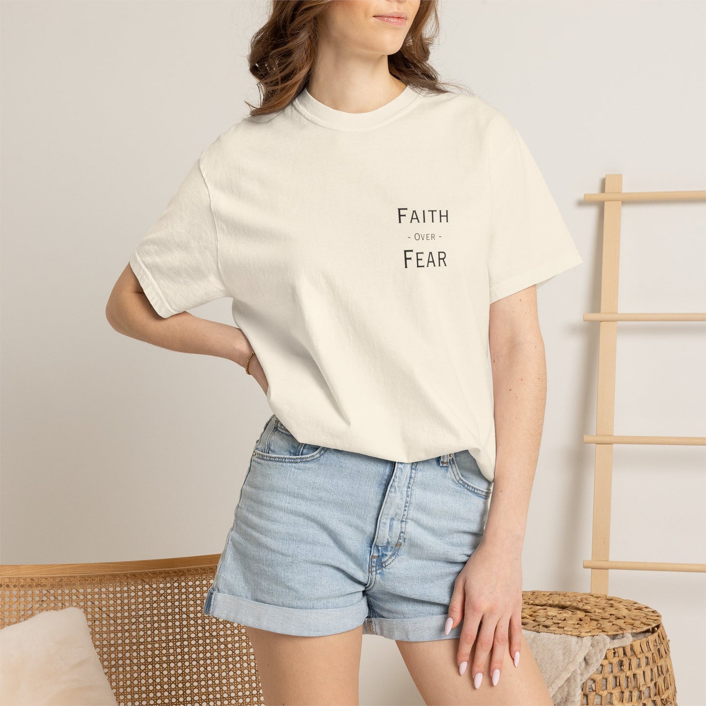 Faith Over Fear T-Shirt — Psalm 56:3 Inspirational Christian Tee