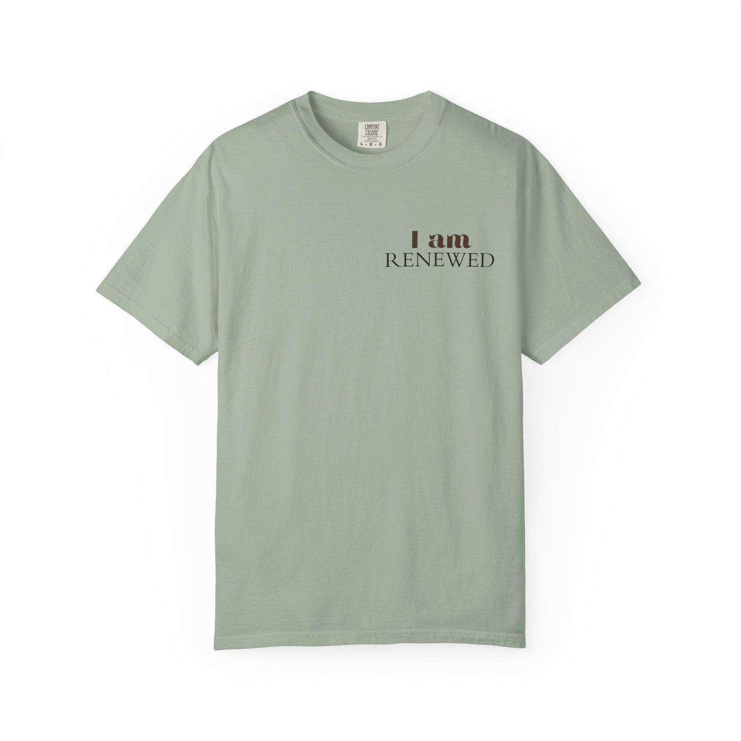 I Am Renewed T-Shirt — Christian Faith Scripture Tee (Romans 12:2)